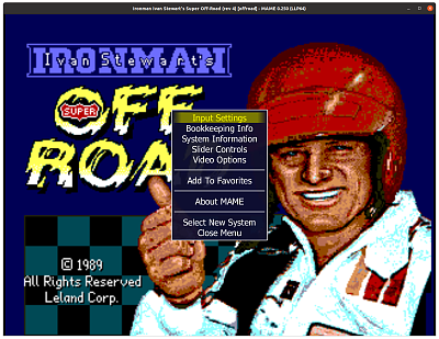 Ironman Ivan Stewart's Super Off-Road (rev 4) (offroad), no DIP switches, MAME 0.250
