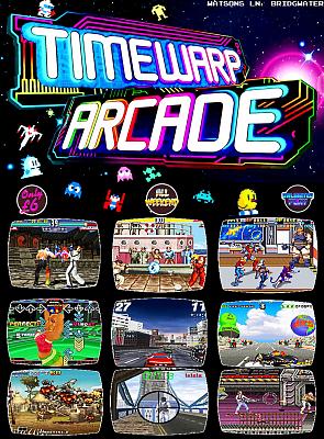 timewarp arcade   bridgwater  uk poster 2 by retroreloads dbg75dm